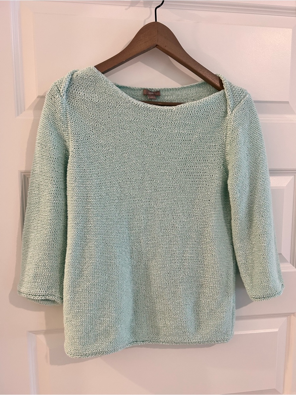 J Jill 3/4 Sleeve Sweater Mint Green Size M